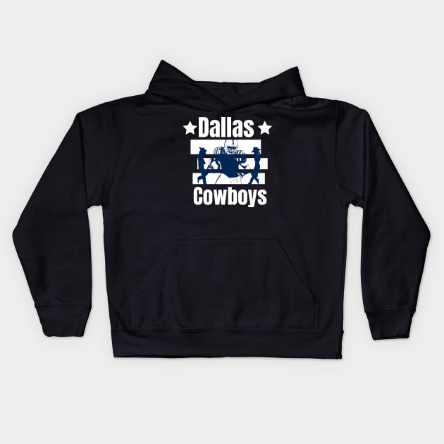 Dallas cowboys cute graphic design Kids Hoodie by Nasromaystro